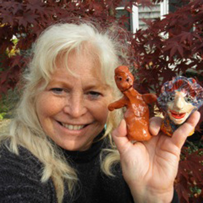 Teaching artist Pam Golden offers clay workshops for schools